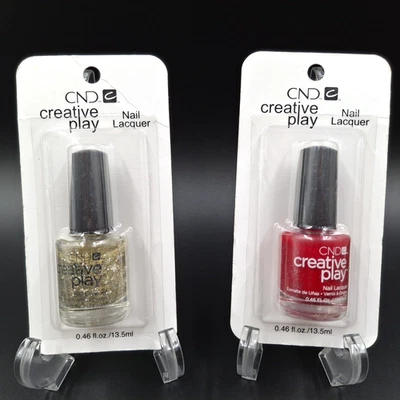 Esmalte de uñas CND Creative Play laca .46 fl. oz. Lote de 2 glitter Foto 1 de 4