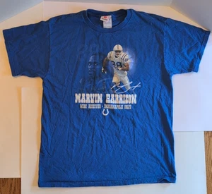 Mens L Marvin Harrison 88 Blue Indianapolis Colts NFL Players Reebok T-shirt Y2K - Picture 1 of 7