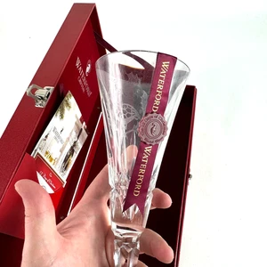 Waterford Crystal 6th Ed 12 Days Of Christmas Six Geese Laying Champagne Flute - Picture 1 of 8