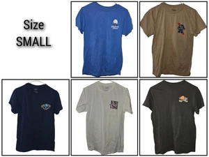 Men's Mixed Lot of 5 Graphic Short Sleeve T-Shirt Size Small - Picture 1 of 15