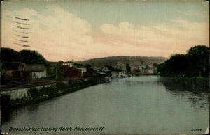 Wincoski River Looking North, Montpelier, VT Washington County Vermont Postcard - Picture 1 of 2