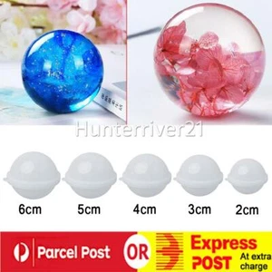 5x DIY Sphere Ball Silicone Mold Mould for Resin Craft Ball Jewelry Making Kit - Picture 1 of 9