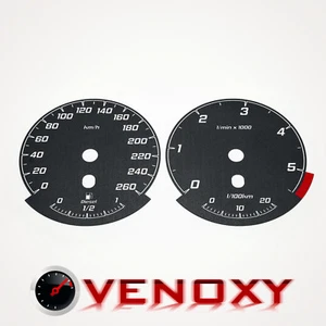 BMW e90 5000 RPM 260 KM/H Aftermarket Instrument Cluster Black Gauge Faces - Bild 1 von 4