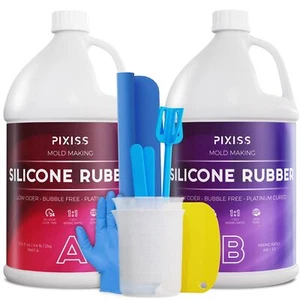 Silicone Mold Making Kit Liquid Silicone Rubber Bubble Free Translucent Clear... - Picture 1 of 7