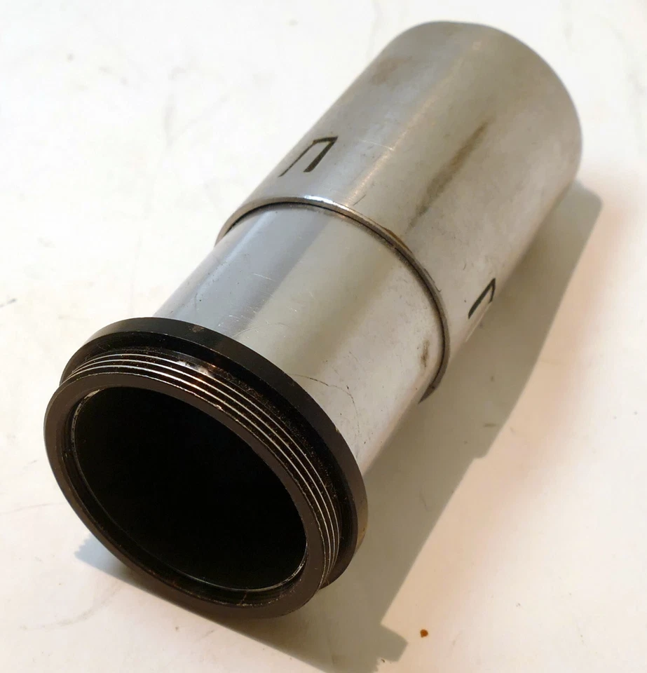 37mm OD thread Lens Adapter Ring metal to 27mm OD 3.5" long - Image 1 of 4