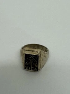 Vintage Größe 9 Sterling Vica Beruf Industrie Clubs of America Ring - Bild 1 von 3