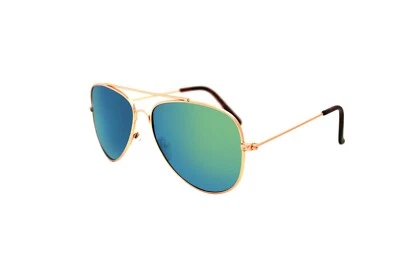 Amarillo Verde Múltiple Reflectante Barato Clásico Gafas de Sol - Imagen 1 de 2