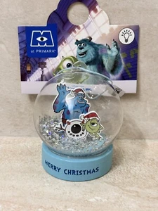 Disney Monsters Inc. Light Up Snowglobe Shatterproof Christmas Ornament-NEW - Picture 1 of 3