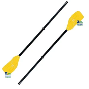 COPPIA REMI STRUTTURA PVC CM 124X2,5 PER CANOTTO GONFIABILI COLORE NERO - GIALLO - Foto 1 di 2