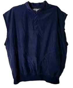 Zero Restriction Men XL Golf Outerwear Microfiber Sport Pullover Blue Vest - Picture 1 of 5