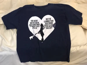 Kingdom Hearts Sora and Keyblade Silhouette Quote T-Shirt - Picture 1 of 5