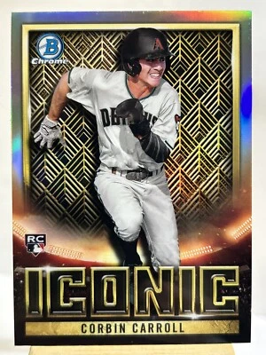 Corbin Carroll RC 2023 Bowman Chrome Iconic #BI-18 Diamondbacks ￼ - Image 1 of 2