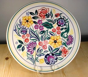 Poole Traditional Pottery Large Shallow Bowl - Gwen Haskins - 14 Inches - Picture 1 of 8