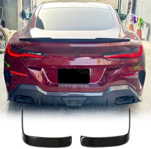 Parachoques trasero para BMW Serie 8 G14 G15 G16 M850i CARBONO SECO Aletas Canards Divisores - Imagen 1 de 15