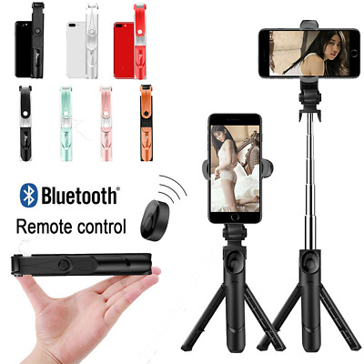 Monopod Phone Holder Selfie Stick Telescopic Bluetooth Tripod For IPhone Samsung • 14.39€