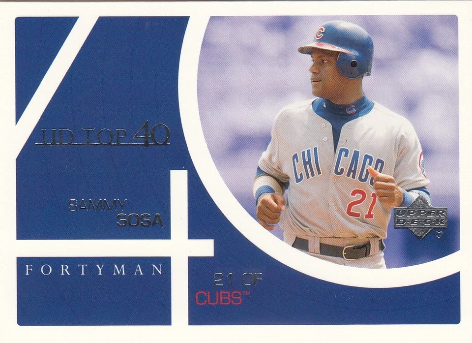 2003 Upper Deck 40 Man - Sammy Sosa #843-Cubs- - Image 1 of 2