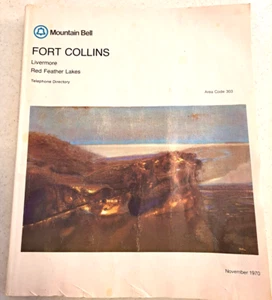 1970 Mountain Bell Fort Collins Livermore Red Feather Lakes CO Telefonbuch - Bild 1 von 13