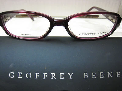 MARCOS DE GAFAS GEOFFREY BEENE Estilo RECUERDA en PÚRPURA 53-15-135 con Estuche Foto 1 de 3