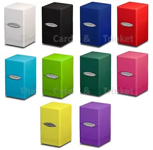 Ultra PRO Satinado Torre Mazo Caja Soporte de Almacenamiento Tarjetas Estándar 100+ - Imagen 1 de 13