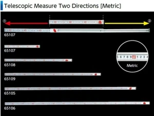 SHINWA Telescopic Measure Two Directions C 360 cm 65105 - Picture 1 of 7