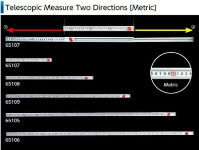 Medida telescópica SHINWA duas direções B 280 cm 65109 - Imagem 1 de 4