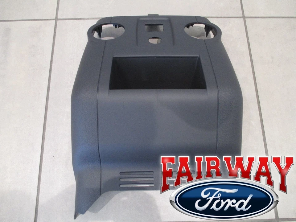 11 thru 16 Super Duty F250 F350 OEM Ford Flow Thru Console Black Rear Trim Panel - Image 1 of 1