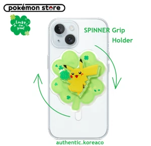 POKEMON Pikachu SPINNER Phone HOLDER -LUCKY FOR YOU Pokémon Center +Track - Picture 1 of 7
