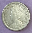 1919 Netherlands 25 Cents Silver Coin