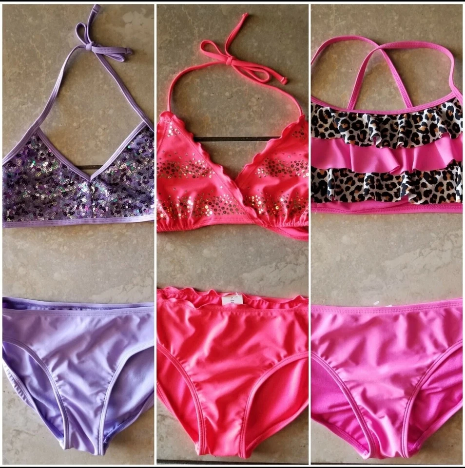 Traje de baño bikini Xhilaration para niñas talla XL NUEVO CON ETIQUETAS Foto 1 de 1