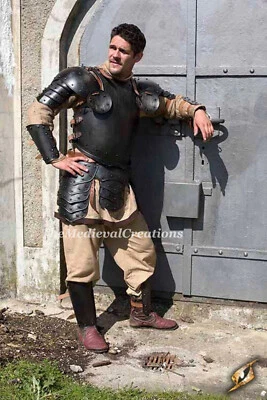 Disfraz de Halloween de caballero no muerto Larp medieval traje de lucha Foto 1 de 4