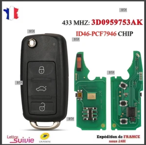 Clé générique Vierge Vw Touareg 2002 À 2008 Id46 100% Testé Sans Main Libre - Imagen 1 de 1