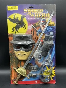 VINTAGE# SWORD HERO THE LEGEND OF ZORRO UNOFFICIAL PLAYSET  NEW SEALED[ LV] - Imagen 1 de 3