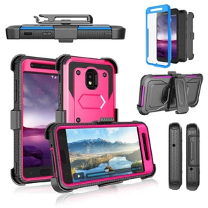 Für Samsung Galaxy J7 Stoßfest Hybrid Veredelter Gürtelclip Holster Case Cover - Bild 1 von 25