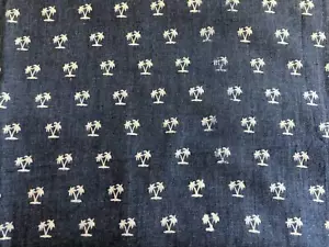 Estampado Vaquero Algodón Tejido -Palma Árboles - Imagen 1 de 1