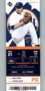 Los Angeles Angels vs New York Mets 5/21/2017 Full Ticket - Steven Matz - Picture 1 of 1