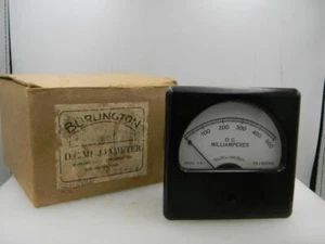 Burlington 2,95" Square 500mA DC Meter NOS NIB Serious Tubes AXL523 - Bild 1 von 4
