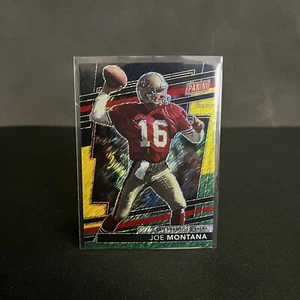 Joe Montana /44 2024 The National VIP Gold Black Yellow Green Shimmer 49ers - Bild 1 von 2