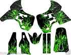 Green Flame Graphic Kit fits KX 500 Flames MX Graphics Decal kx500 