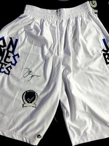Jon "Bones" Jones Signed White Trunks UFC MMA Beckett Certified - Picture 1 of 2