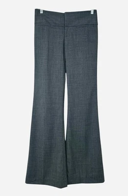 Alice + Olivia Flare Leg Wool Blend Dress Pants Gray Size 4 All-Season Career - Image 1 of 4