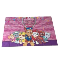 Telón de fondo de vinilo de fiesta Isabella feliz cumpleaños Paw Patrol 5x7 pies - Imagen 1 de 4