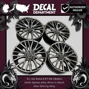 4PCS 19x8 5x114.3 ET:35 CB:60.1 Gunmetal Lexus Style Aftermarket Wheels Fits GS - Bild 1 von 1