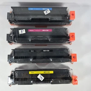 4 Toner Cartridge Replacement for HP 206X W2110X W2111X W2112X W2113X (BK/C/M/Y) - Picture 1 of 9