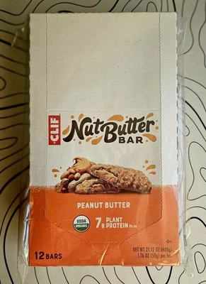 Barra llena de mantequilla de nueces Clif Bar mantequilla de maní 12 barras Foto 1 de 4