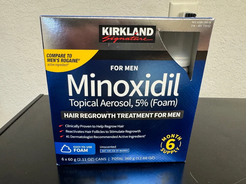 ✳️🔥Kirkland Hair Regrowth Treatment 5% Minoxidil Foam for Men - 6 Months Supply - Image 1 of 4