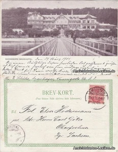 Postcard Skodsborg Skodsborg Partie am Badehotel 1901 - Picture 1 of 3