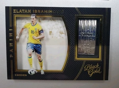 2016-17 Panini Black Gold Soccer Zlatan Ibrahimovic Man Of The Match Sweden  - Image 1 of 2