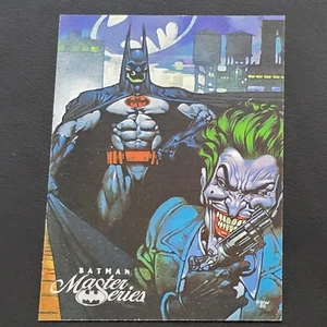 1996 BATMAN SKYBOX MASTER SERIES TRADING CARD WITH BATMAN AND JOKER - Picture 1 of 2