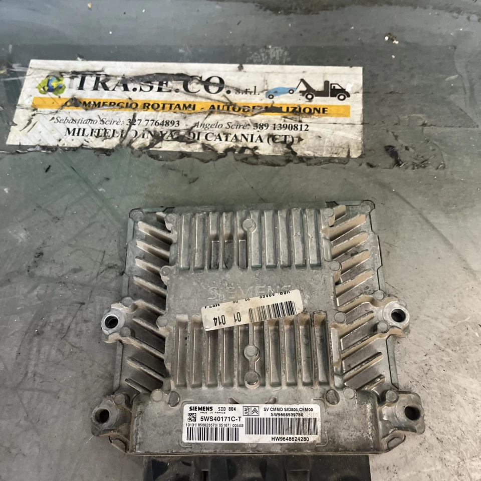 Centralina SIEMENS 5WS40171C-T PEUGEOT 1007 1.4 50kw 9655939780 Diesel - Immagine 1 di 4