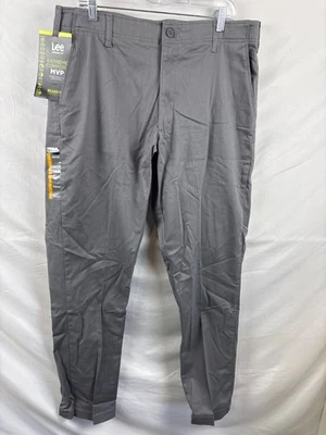 Lee Mens Gray Extreme Comfort MVP Relaxed Fit Straight Leg Pants Size 36X34 NWT - Image 1 of 4